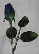 Long Stem Single VELVET Silk Rose Flower - Wedding Flowers - Bridal/Floral - Navy Blue