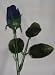 Long Stem Single VELVET Silk Rose Flower - Wedding Flowers - Bridal/Floral - Navy Blue