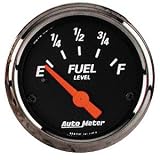 Auto Meter 1417 Designer Black Short Sweep Electric Fuel Level Gauge