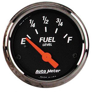 Auto Meter 1417 Designer Black Short Sweep Electric Fuel Level Gauge