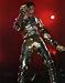 ブロマイド写真★マイケル・ジャクソンMichael Jackson/金銀スーツで拳に力・赤バック