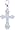 14k Yellow Gold Diamond Cross Charm (1/10 cttw)