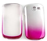 Samsung A187 Two Tones, White and Pink Hard Case, Cover, Faceplate, SnapOn, ....