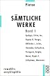 Platon. S�mtliche Werke Bd. 1:  Apologie des Sokrates, Kriton, Ion, Hippias II, Theages, Alkibiades I, Laches, Charmides, Euthyphron, Protagoras, Gorgias, Menon, Hippias I, Euthydemos, Menexenos. �bers. v. Friedrich Schleiermacher.