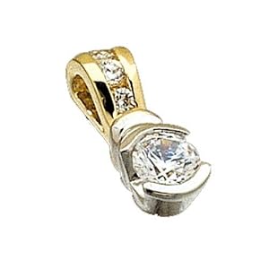 Two Tone Diamond Fashion Pendant