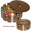 SOLID WOOD POKER CHIP CAROUSEL - Casino Supplies > Chip Cases & Carousels > Carousels