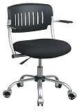 Flex Back Chair w/ Arms, Aluminum Finish Frame and Plastic Back By Office Star