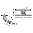 H-Shaped Twin Cast Iron Burner L-Shaped Venturi