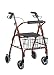 Drive Medical 10208RD-1 Go-Lite Rollator, Red