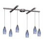 ELK Lighting 110-6BL 6 Light Milan Multi Pendants Island Light,