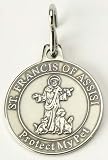 1" St. Francis of Assisi Religious "Protect My Pet" Collar Medallion