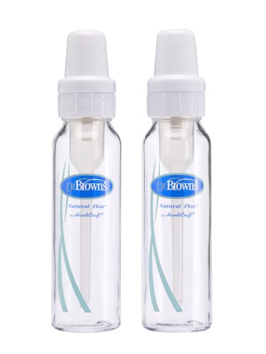 Dr. Brown's 2-pack 7-ounce Standard Feeding System Glass Baby Bottles