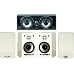Energy Take 5.2 5-Piece Surround Sound Speaker System, White