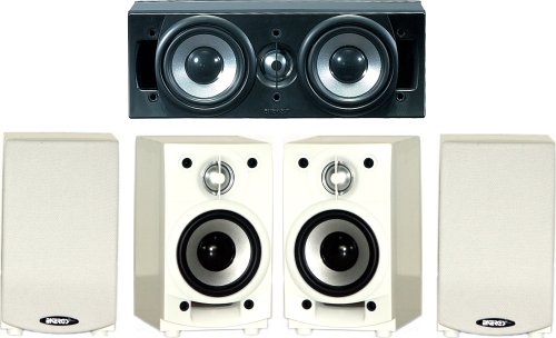 Energy Take 5.2 5-Piece Surround Sound Speaker System, White