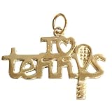 I Love Tennis Charm
