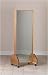 ` Portable Adult Single Mirror with Casters 27" W x 72" H Mounted on non-tip supports and 3 inch bal