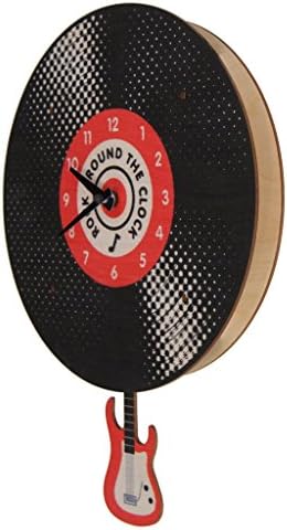 Modern Moose Record Pendulum Birch Wood Clock