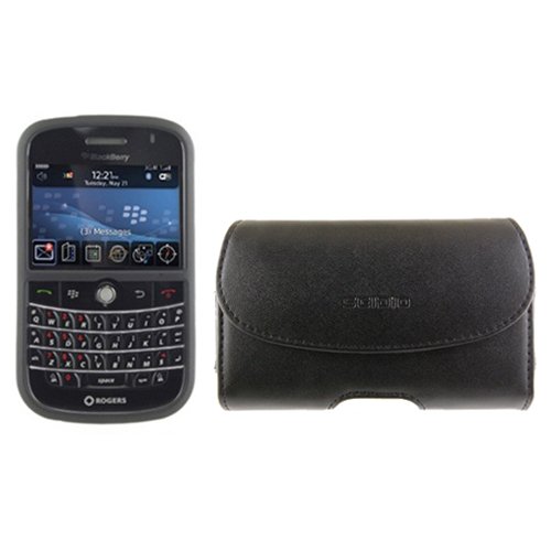 Seidio Innocase Surface and Horizontal Leather Case Combo for BlackBerry Bold 9000 (Black and Black)