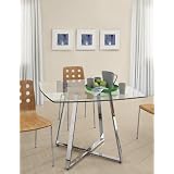 Lemon Drop Dining Table Clear Glass
