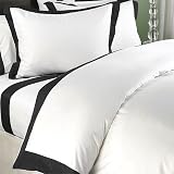 Colorblock 600TC Single-Ply Sateen Duvet Cover Set, Full/Queen, Chocolate