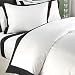 Colorblock 600TC Single-Ply Sateen Duvet Cover Set, Full/Queen, Chocolate Image
