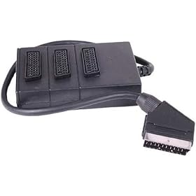 3 Way Scart Box to Scart Plug