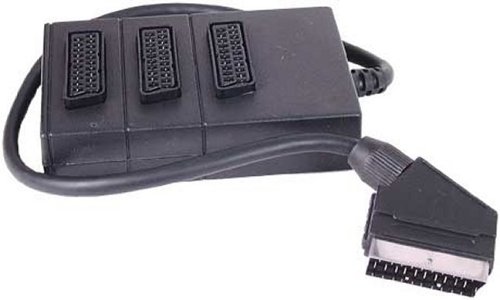 3 Way Scart Box to Scart Plug