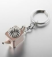 Diamanté Teapot Keyring