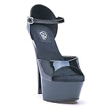 601-Daisy Closed Back Platform Sandal With Adjustable Ankle Strap High Heel Shoes