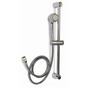 Duro-Med Adjustable Height Sliding Shower, Silver