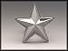 Silver Star "Star" Chrome Metal Belt Buckle