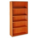 Lorell 87367 5-Shelf Bookcase - Cherry - LLR87367
