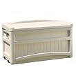 Suncast Deck Box With Seat And Wheels