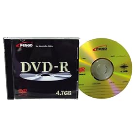 1-pack DVD-R Media 4.7GB Jewel Case Pengo Branded