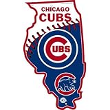 MLB State Cutout Sign - Chicago Cubs (Illinois)