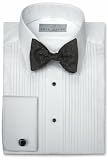 Neil Allyn Mens Tuxedo Shirt - 100% Cotton Laydown Collar
