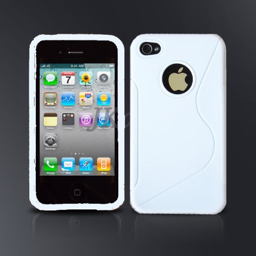 JKaseÂ® OEM AT&T / Verizon CDMA Apple iPhone 4 / iPhone 4th Generation Streamline Series TPU Protective Skin Case with FREE S Stand, White [JKase Retail Packaging]