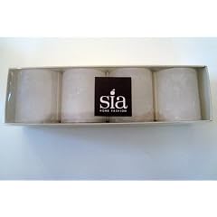 Sia Home Fashion Kerze Votivkerze 4er Set Farbe white weiss