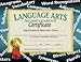 Hayes Language Arts Achievement Certificates, Achievement Recognition for Students, Customizable Awards, Teacher Awards, Full-Color Glossy Finish, 8.5