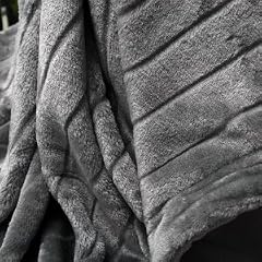 Nerzdecke Fellplaid Plaid 200x150cm Grau