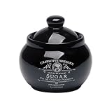 Charlotte Watson Covered Sugar Jar - Black