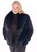 Black Fox Fur Plus Size Jacket - 25