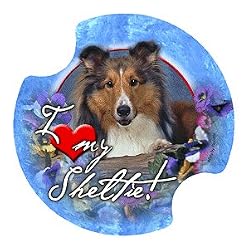 Shetland Sheepdog Carsters, Coasters for Your Car