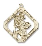 14K Gold St. Christopher Medal