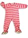 Wonder Kids - Infant and Toddler Girls Heavy Weight Striped Blanket Sleeper With Feet, Pink, Multi