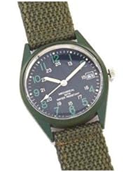 Olive Drab GI Vietnam Era Type Military Wind-Up Wrist Watch