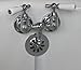 Clawfoot Tub Filler with Porcelain Lever Handles
