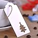 Outus 100 Pieces Kraft Paper Gift Tags Hollow Christmas Tree Design with 66 Feet Twines for Wedding Favor Christmas (White)