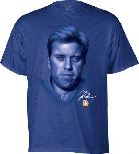 John Elway Reebok Retired Great Profile Denver Broncos T-Shirt - Small