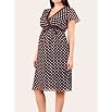 Motherhood Maternity: Short Sleeve Flutter Sleeve Maternity Dress